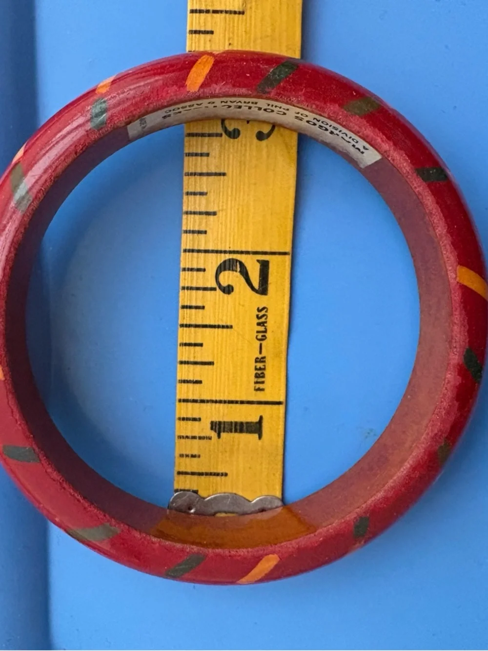 Fun 80s/90s Hand-Painted Wooden Bangle Bracelets